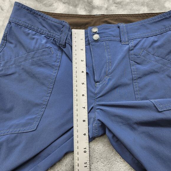Athleta Pants Womens 6 Blue Low Rise Dipper Cargo Capri Drawstring Hem Hiking - Picture 10 of 13